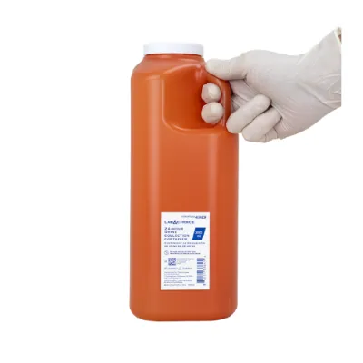 Picture of 24-hour Urine Collection Container - 90 mL - Transparent/White - 43027