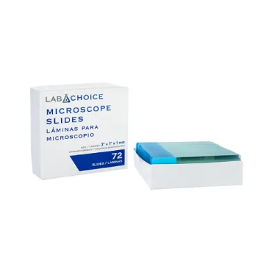 Picture of Microscope Slides Frosted Yellow corner grounded - 4175