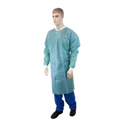 Picture of Disposable Lab Coats with Pockets