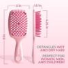 Picture of Minsi Princy Heat UNbrush Detangling Brush for Pain-Free Brushing on All Wet or Dry Hair Types Durable DuoFlex Anti-Static Bristles, Lightweight Handle, Vented Hair Brush